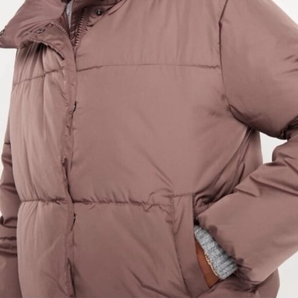 QUILTED PUFFER JACKET SIZE XL WARM TAUPE - Picture 6 of 13